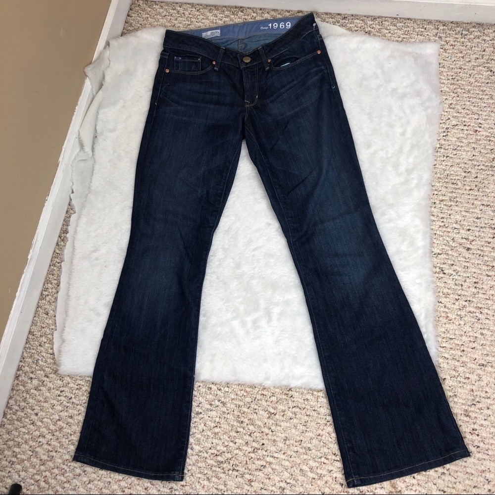 Gap sexy boot dark wash jeans size 26/2